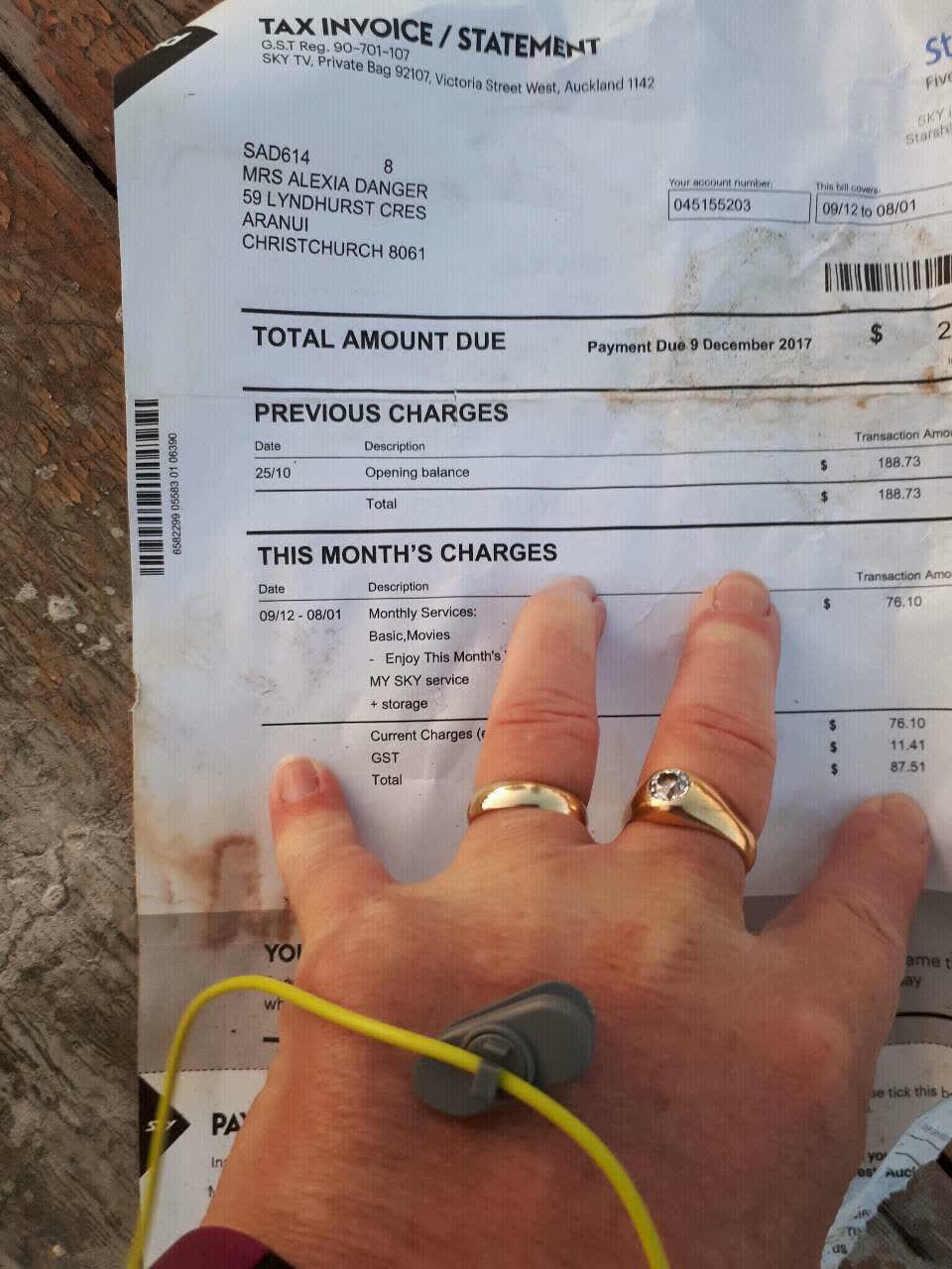 The photograph attached to this rubbish/recycling report