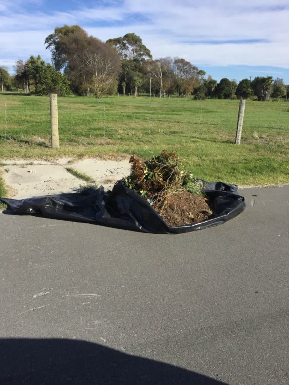 The photograph attached to this rubbish/recycling report