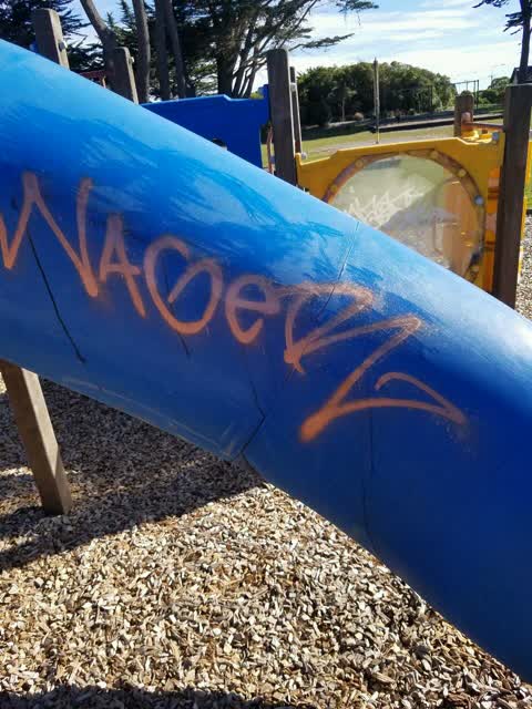 Graffiti, a report photo