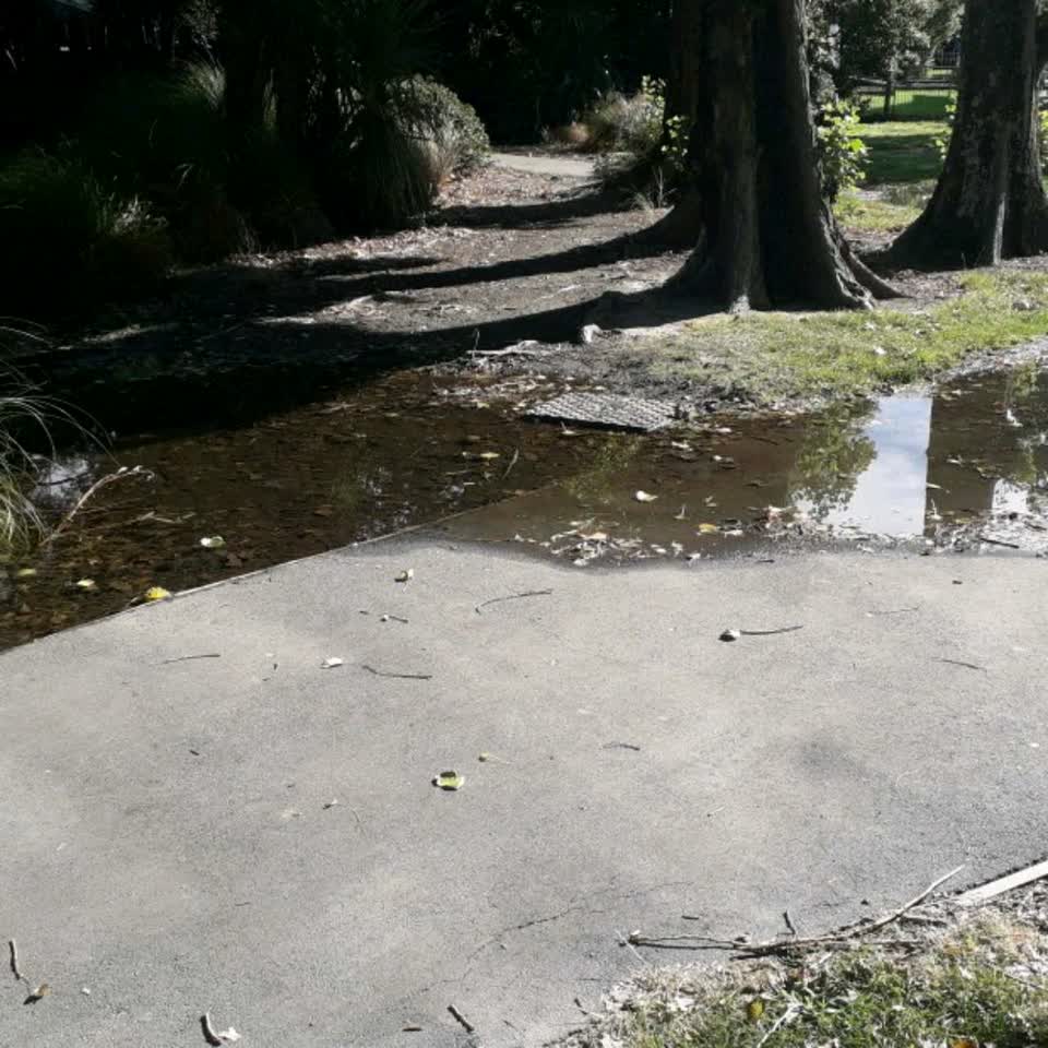 The photograph attached to this flooding report