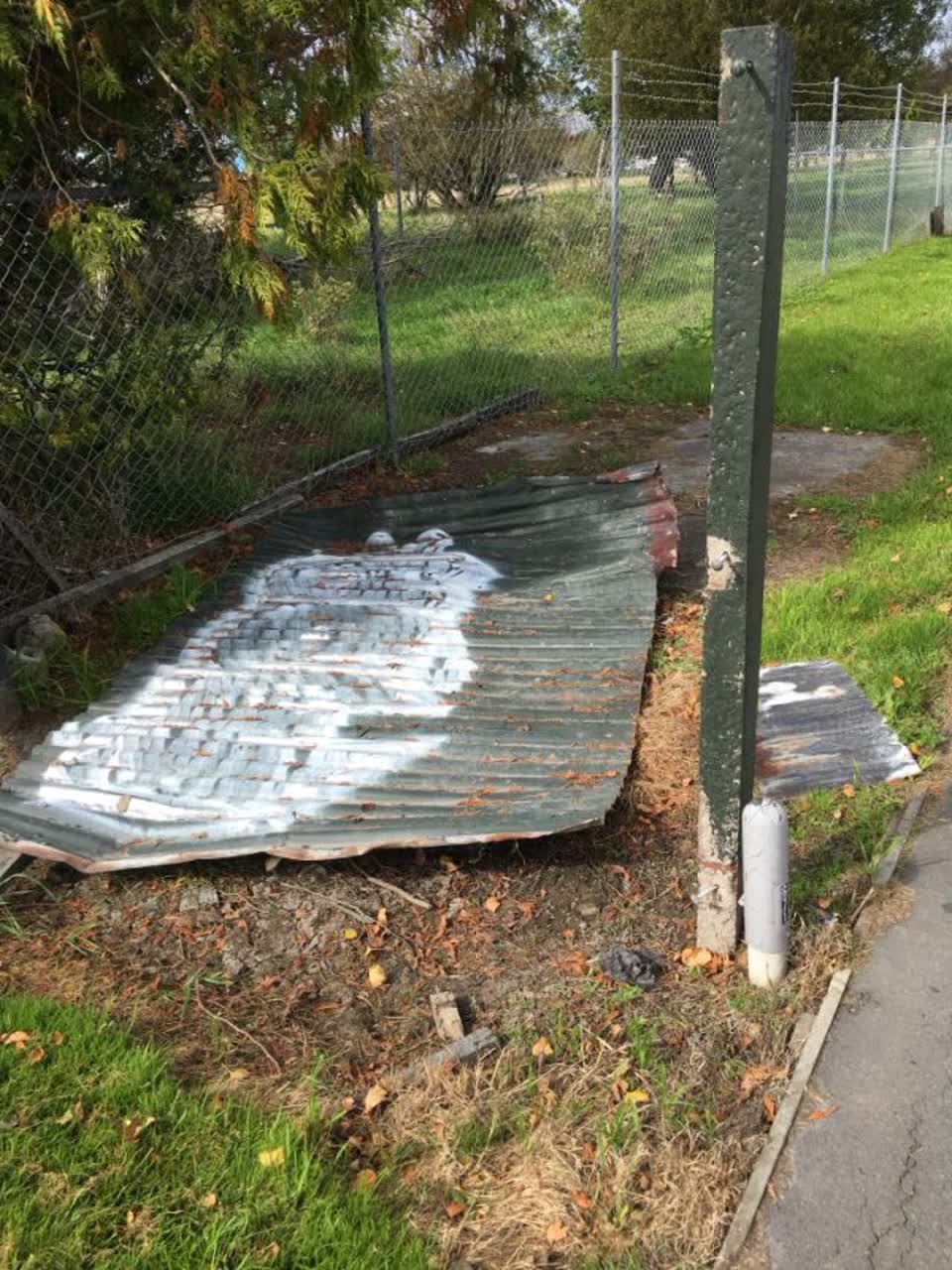 The photograph attached to this rubbish/recycling report