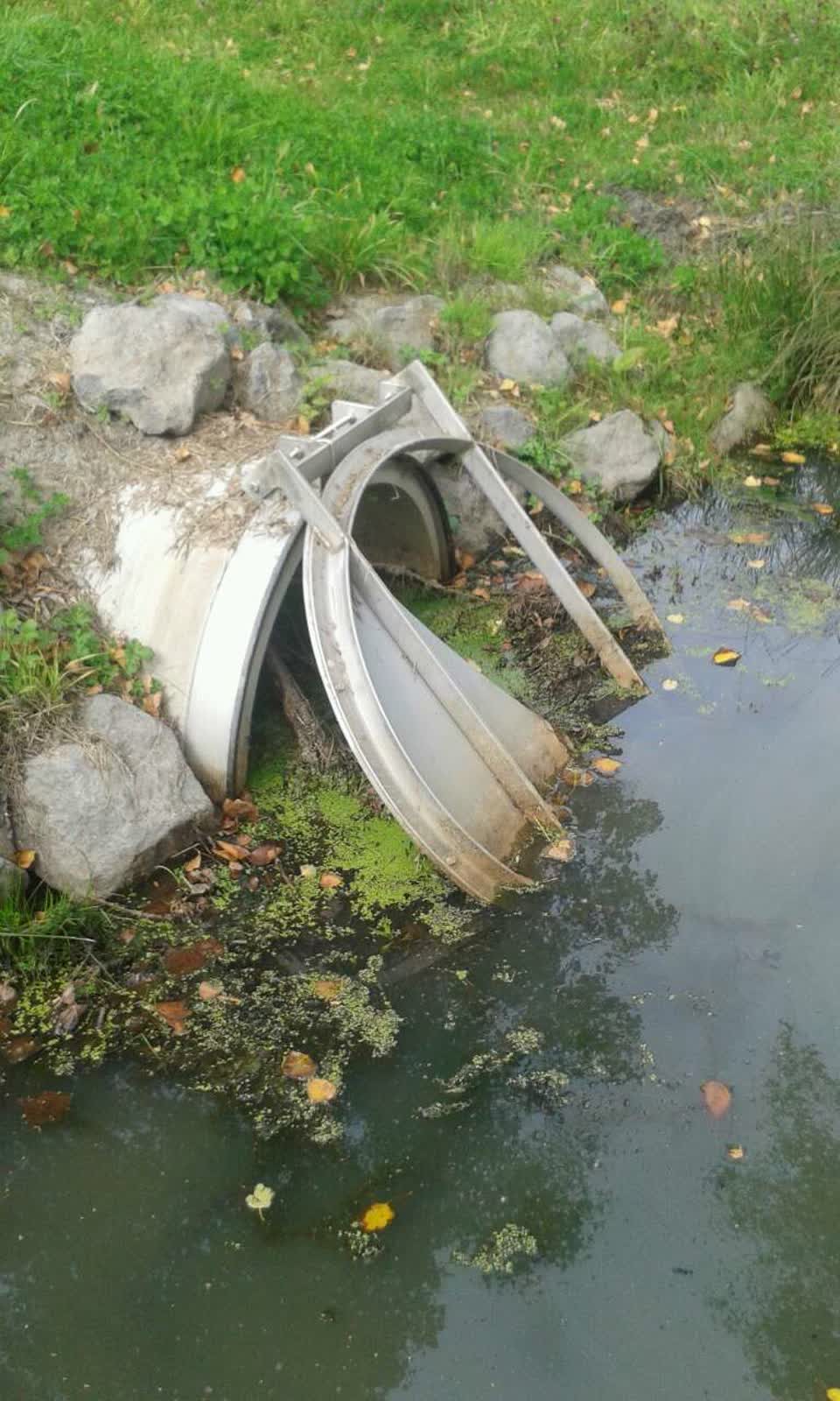The photograph attached to this wastewater/stormwater report