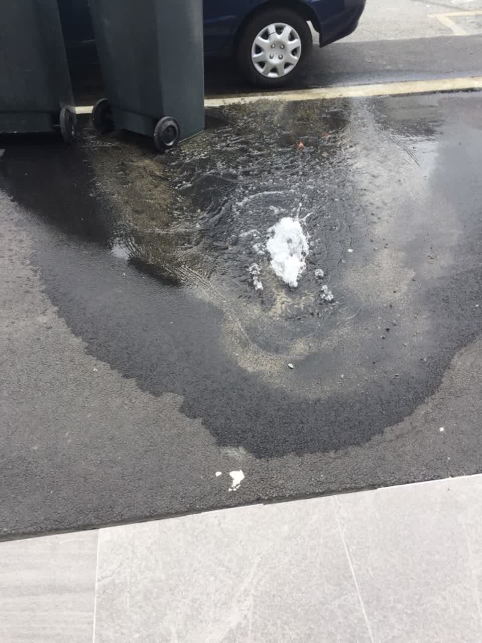 The photograph attached to this water supply report
