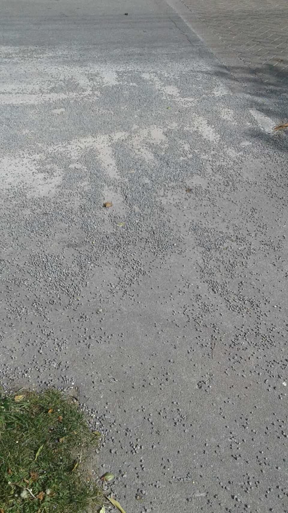 The photograph attached to this roading/streets report