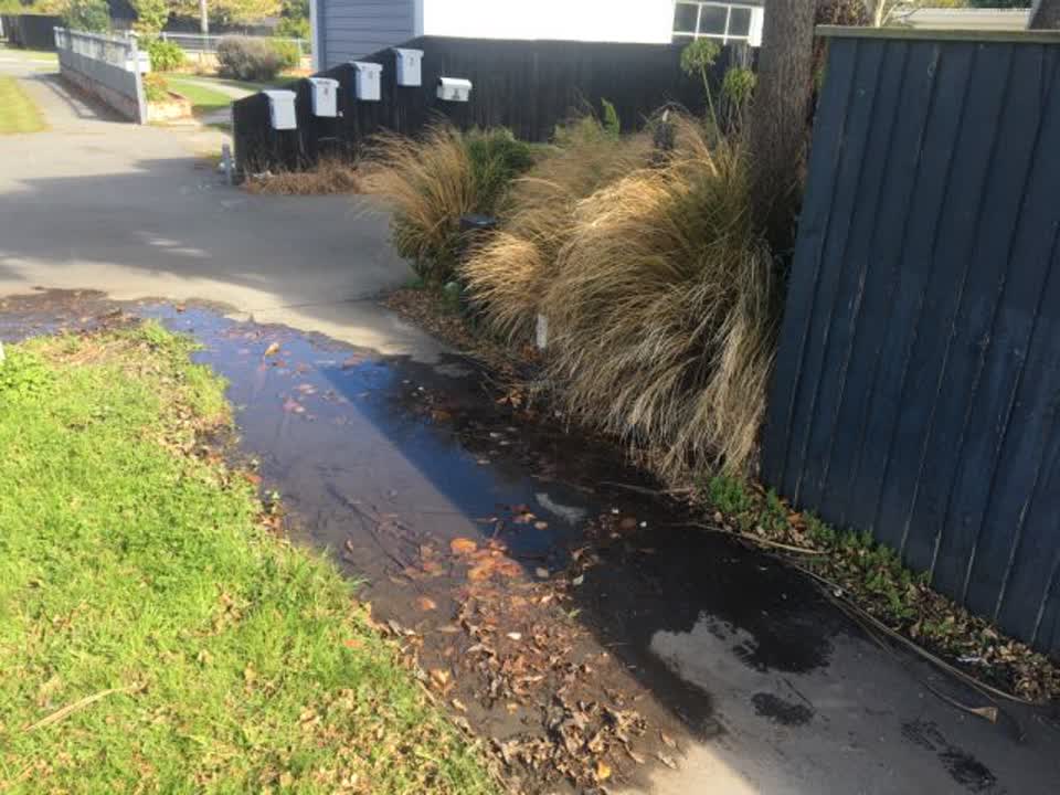 The photograph attached to this water supply report