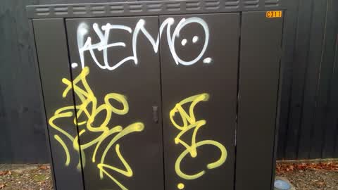 Graffiti, a report photo