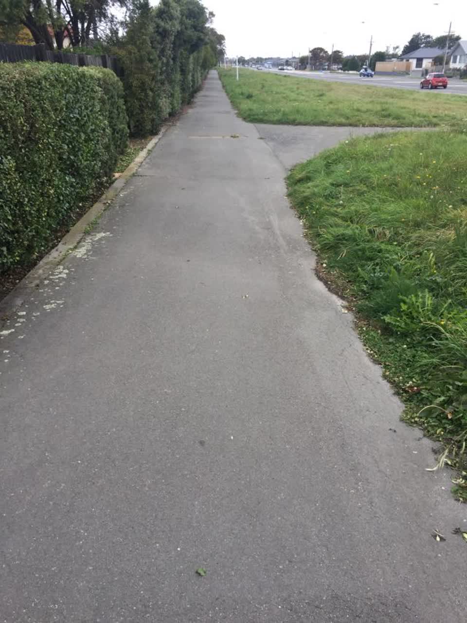 The photograph attached to this roading/streets report