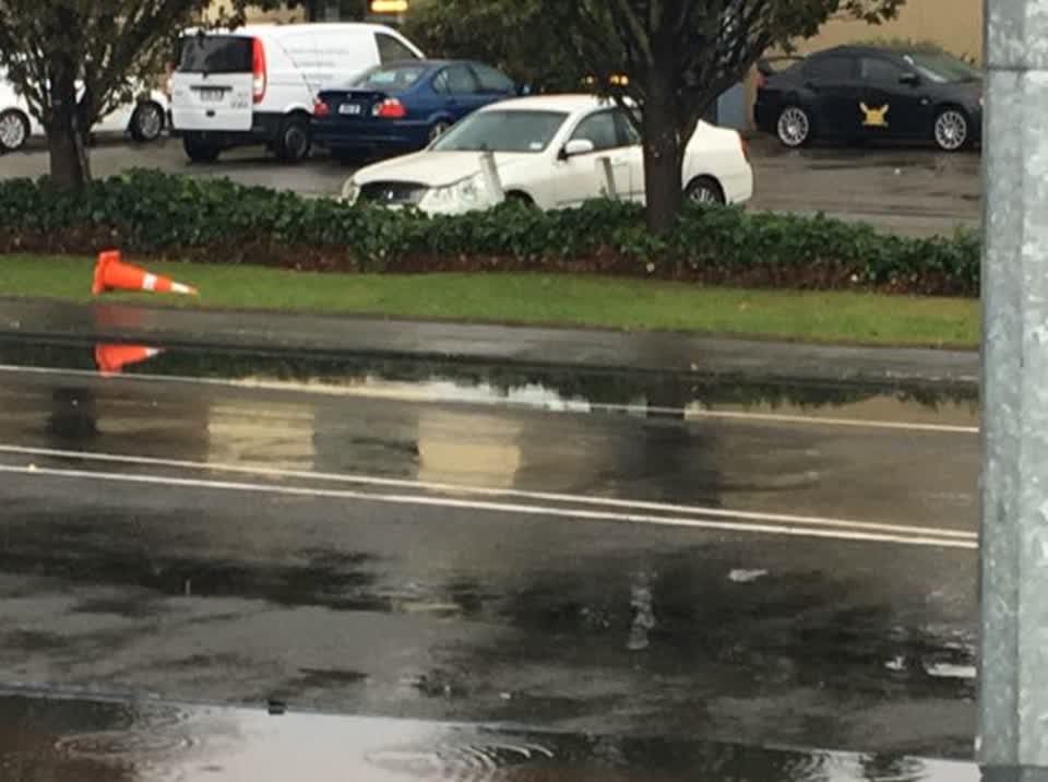 The photograph attached to this flooding report
