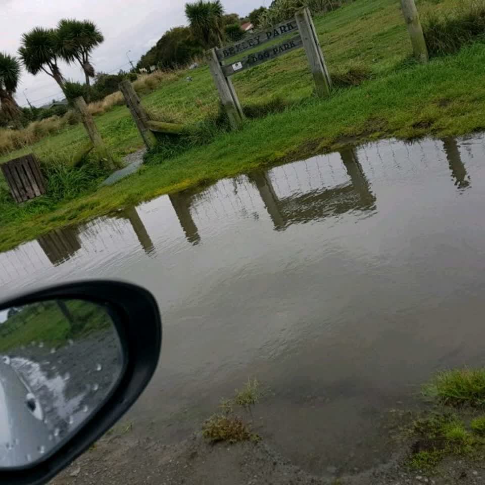 The photograph attached to this flooding report