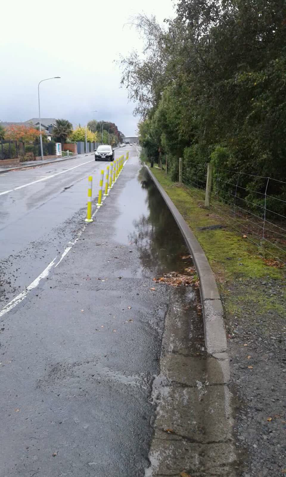 The photograph attached to this flooding report