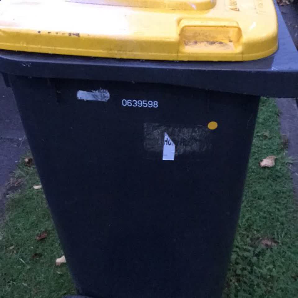 The photograph attached to this rubbish/recycling report