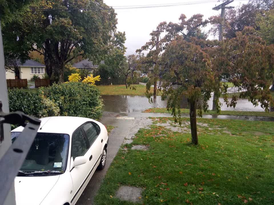 The photograph attached to this flooding report