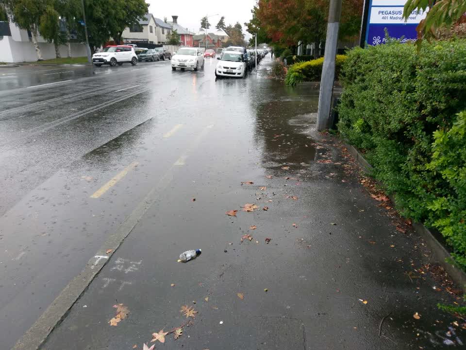 The photograph attached to this wastewater/stormwater report