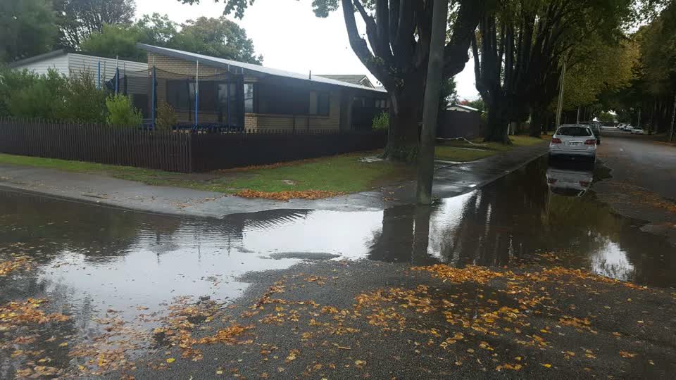 The photograph attached to this flooding report
