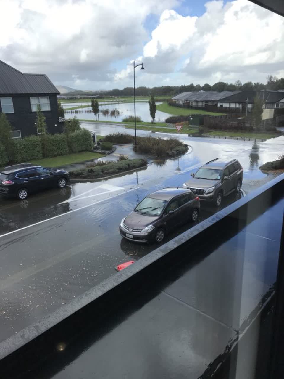 The photograph attached to this flooding report