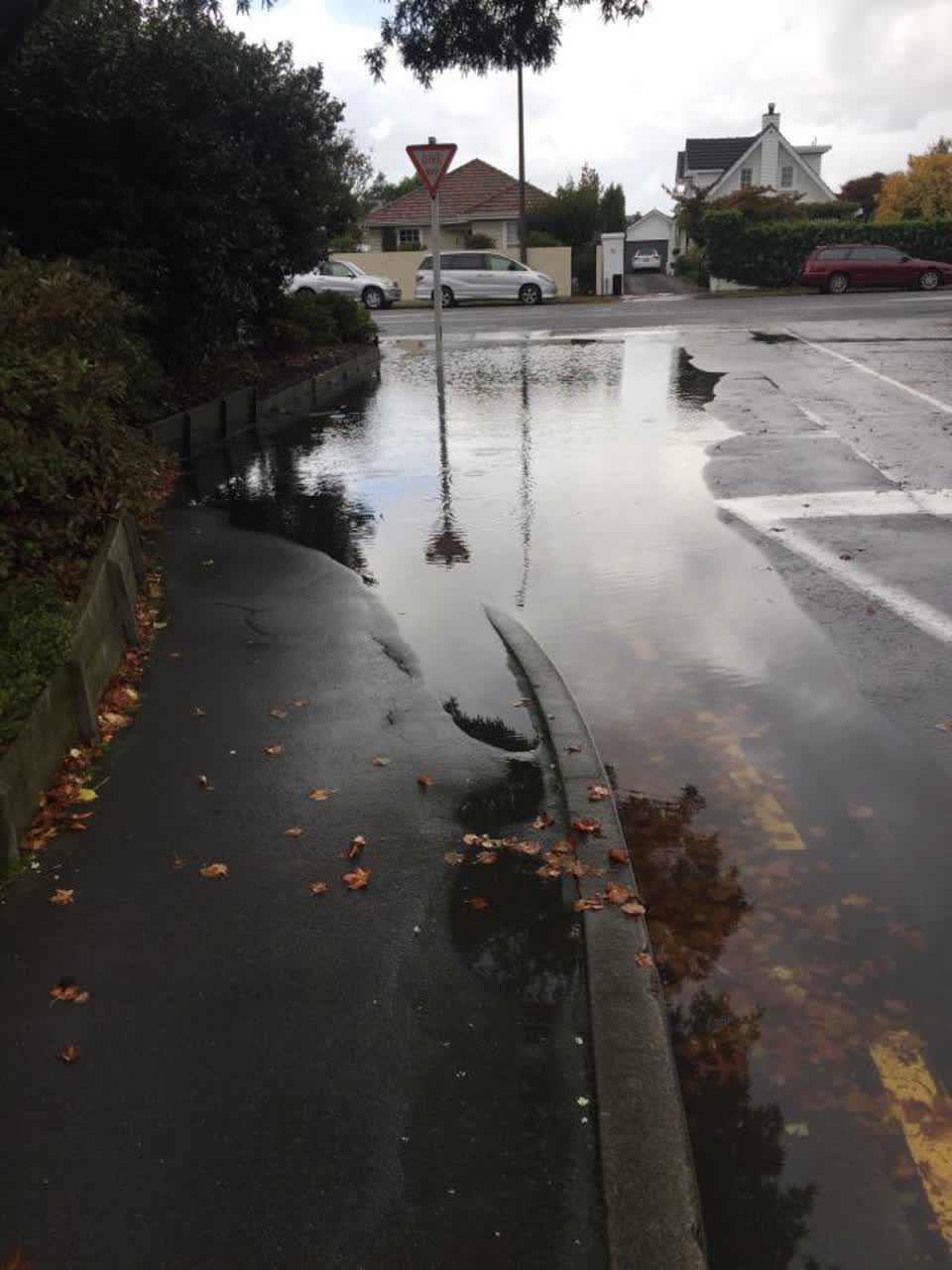 The photograph attached to this flooding report