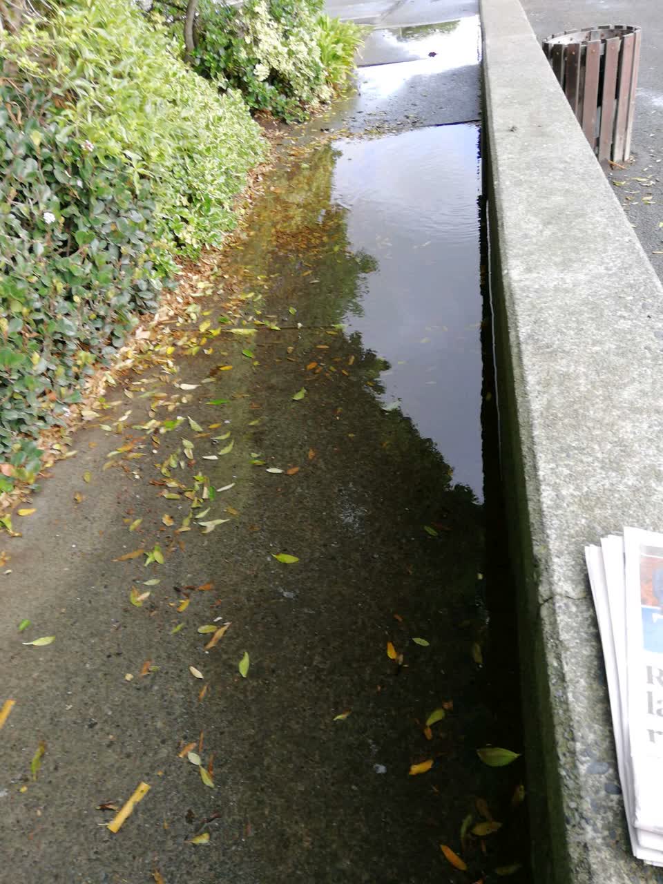 The photograph attached to this flooding report