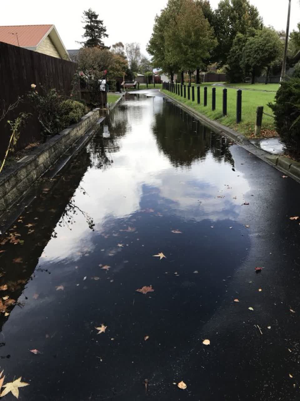 The photograph attached to this wastewater/stormwater report