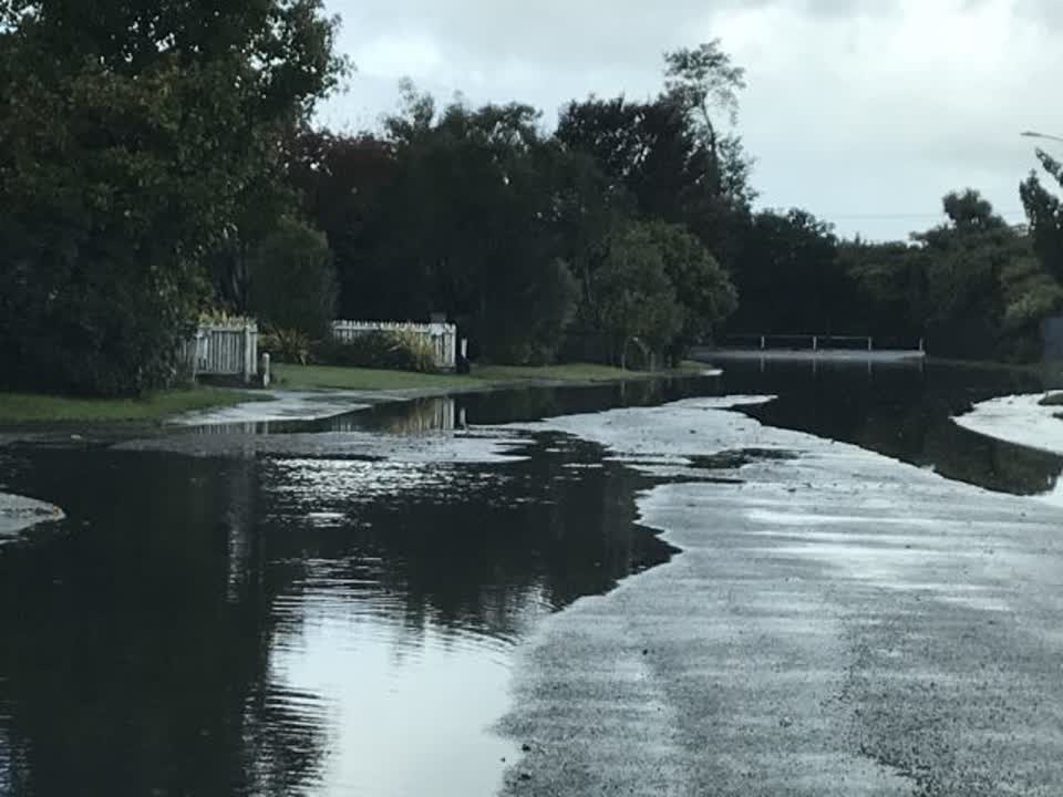 The photograph attached to this flooding report