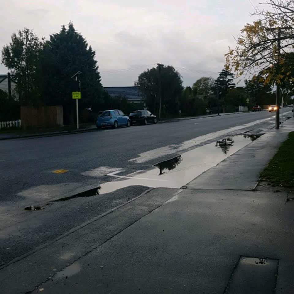 The photograph attached to this flooding report