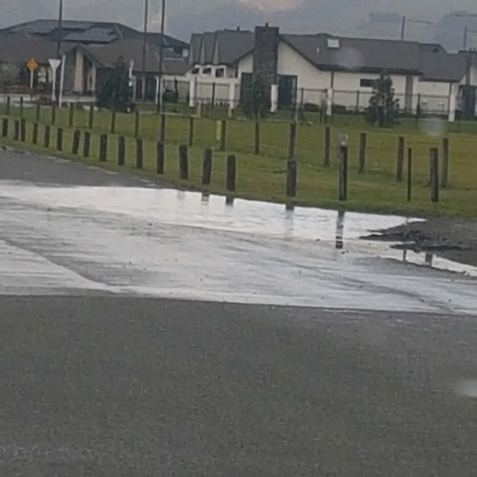 The photograph attached to this flooding report