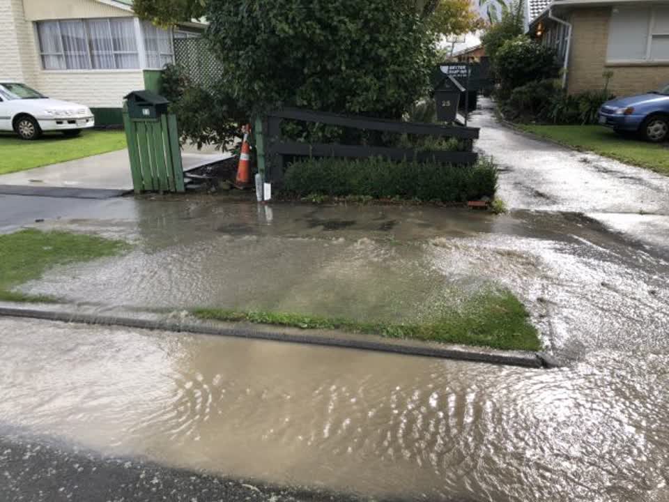 The photograph attached to this flooding report