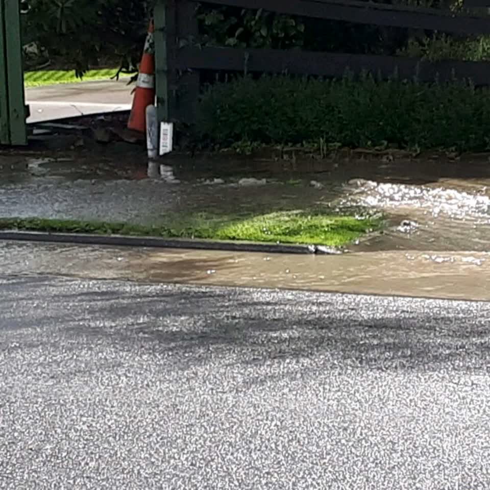 The photograph attached to this flooding report