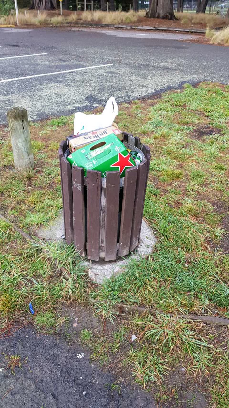 The photograph attached to this rubbish/recycling report