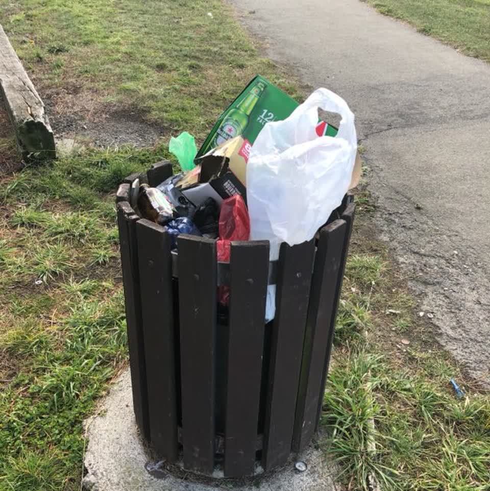 The photograph attached to this rubbish/recycling report