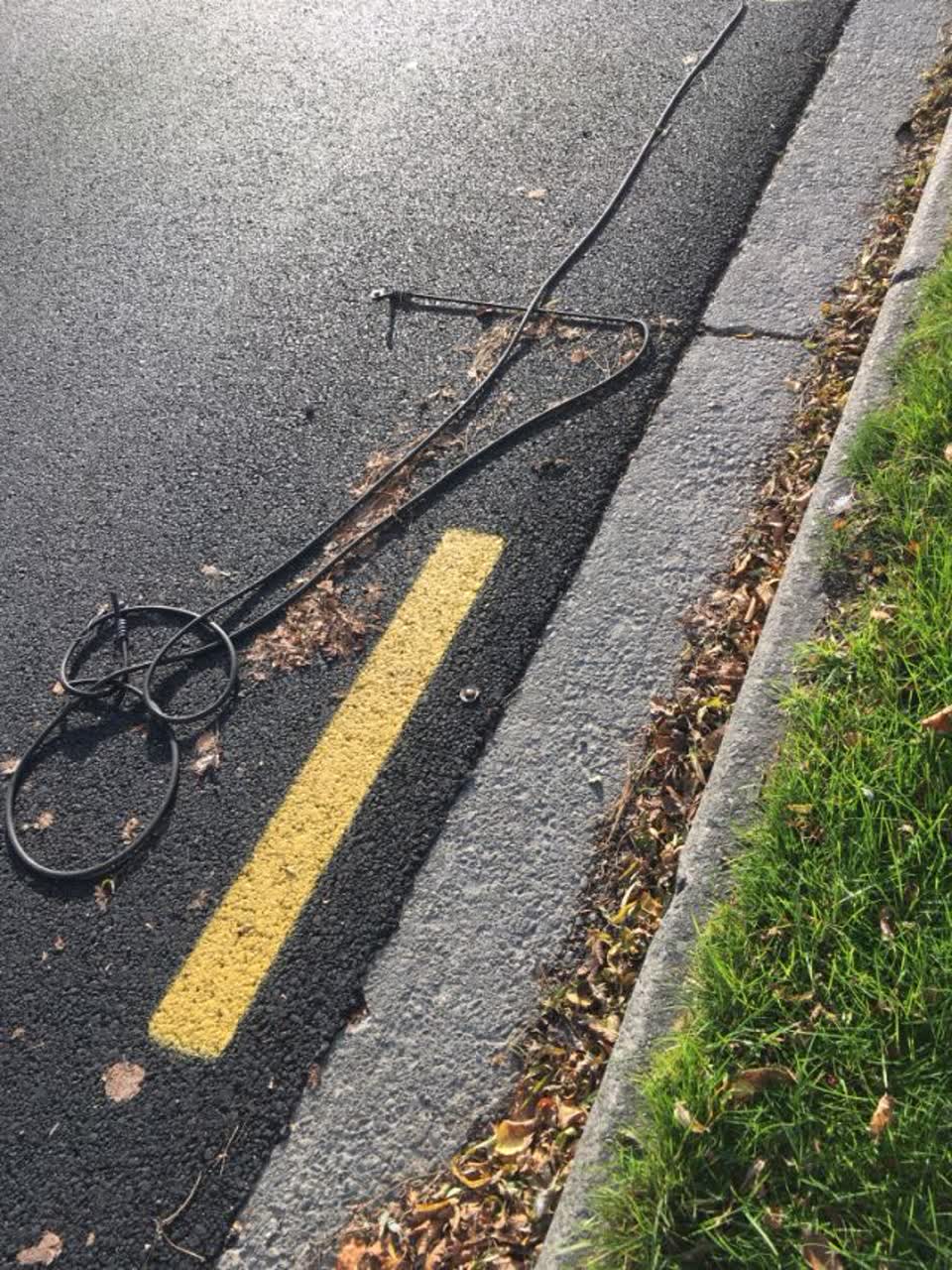 The photograph attached to this roading/streets report