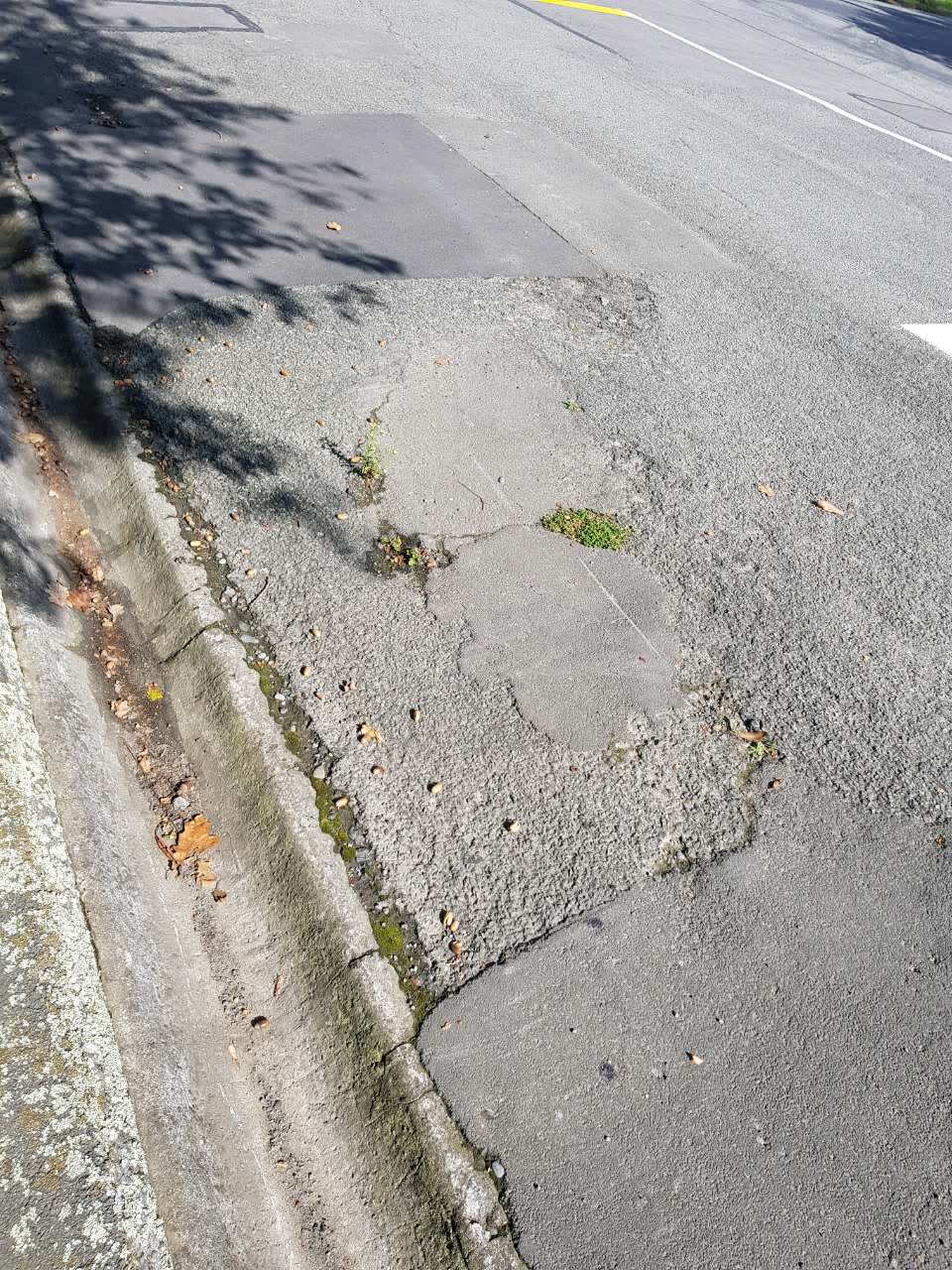 The photograph attached to this roading/streets report