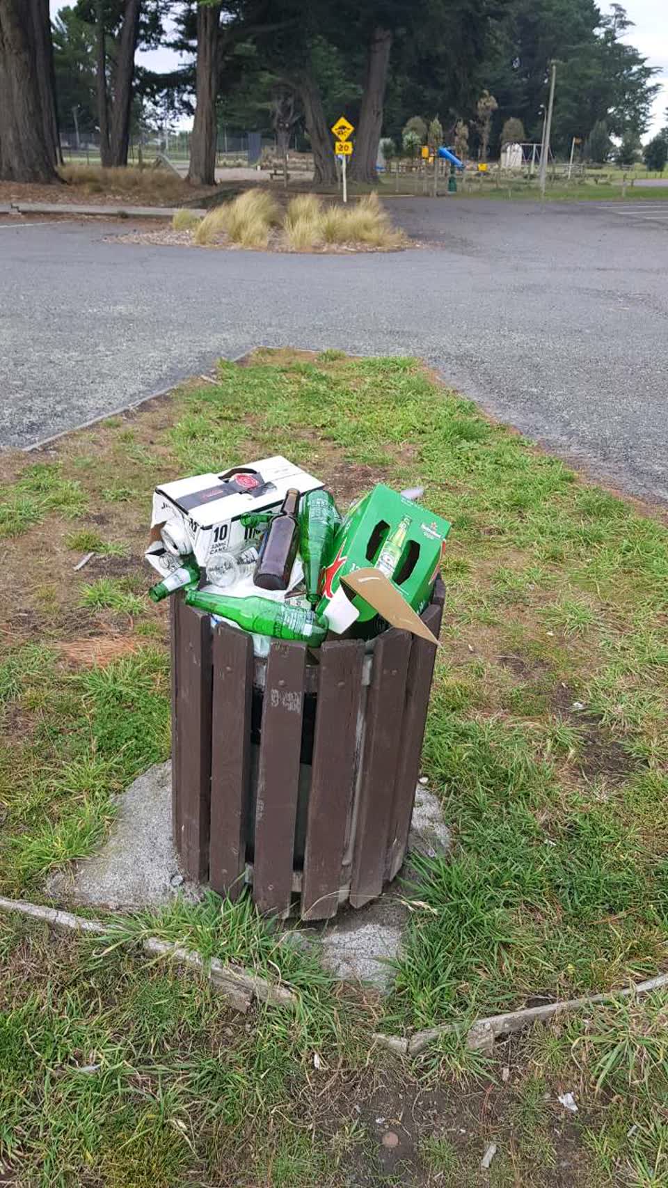 The photograph attached to this rubbish/recycling report