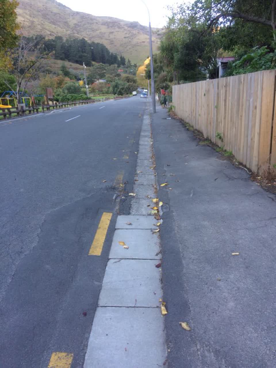 The photograph attached to this roading/streets report