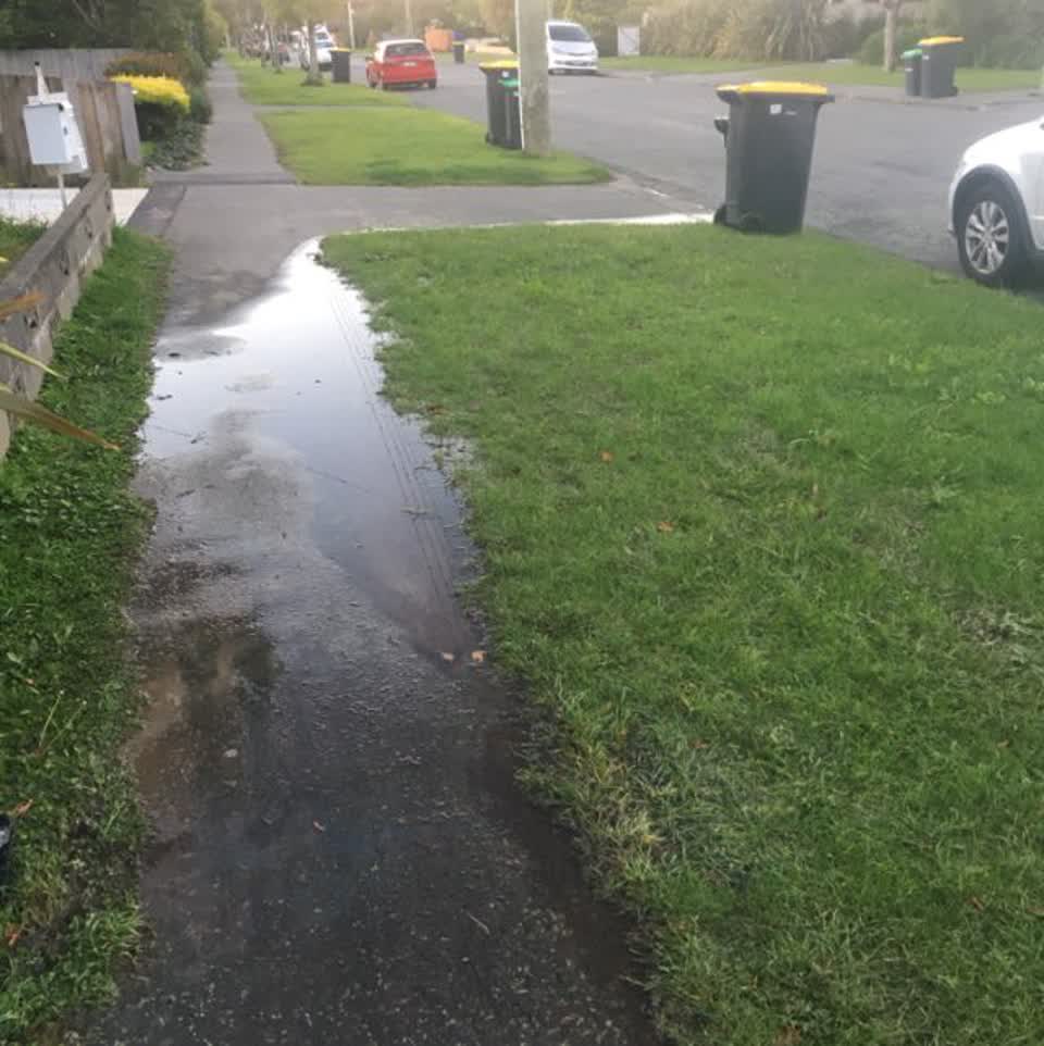 The photograph attached to this roading/streets report