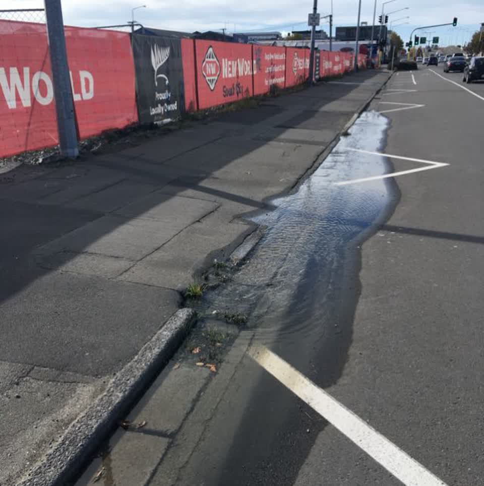 The photograph attached to this flooding report