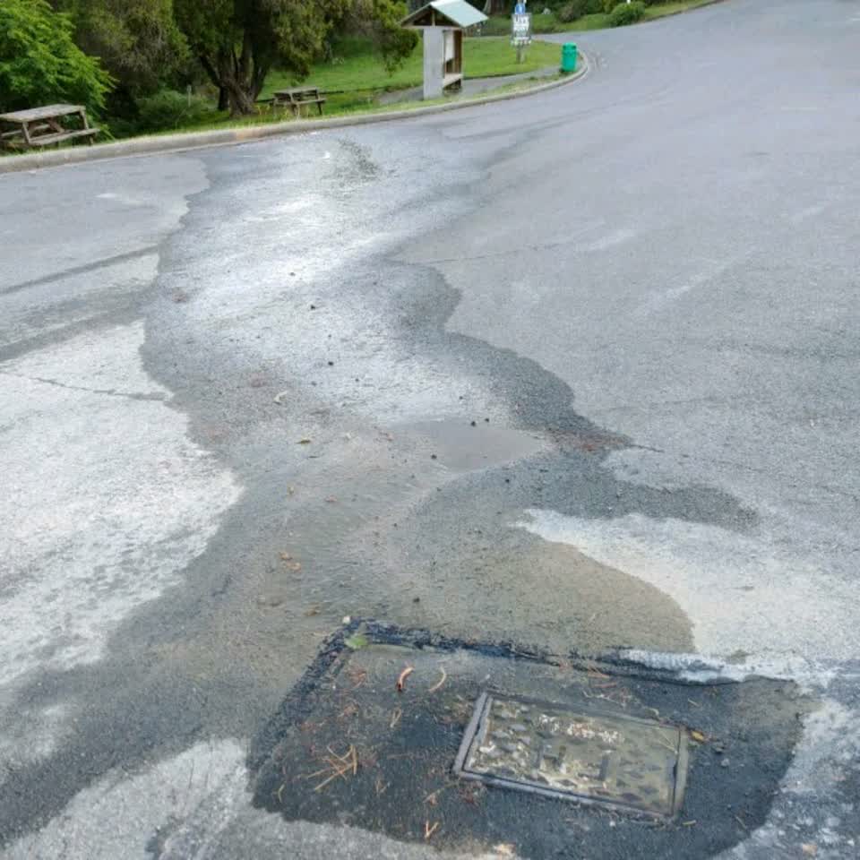 The photograph attached to this water supply report