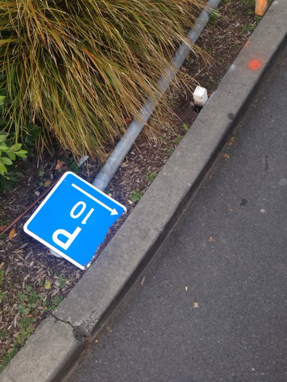 The photograph attached to this roading/streets report