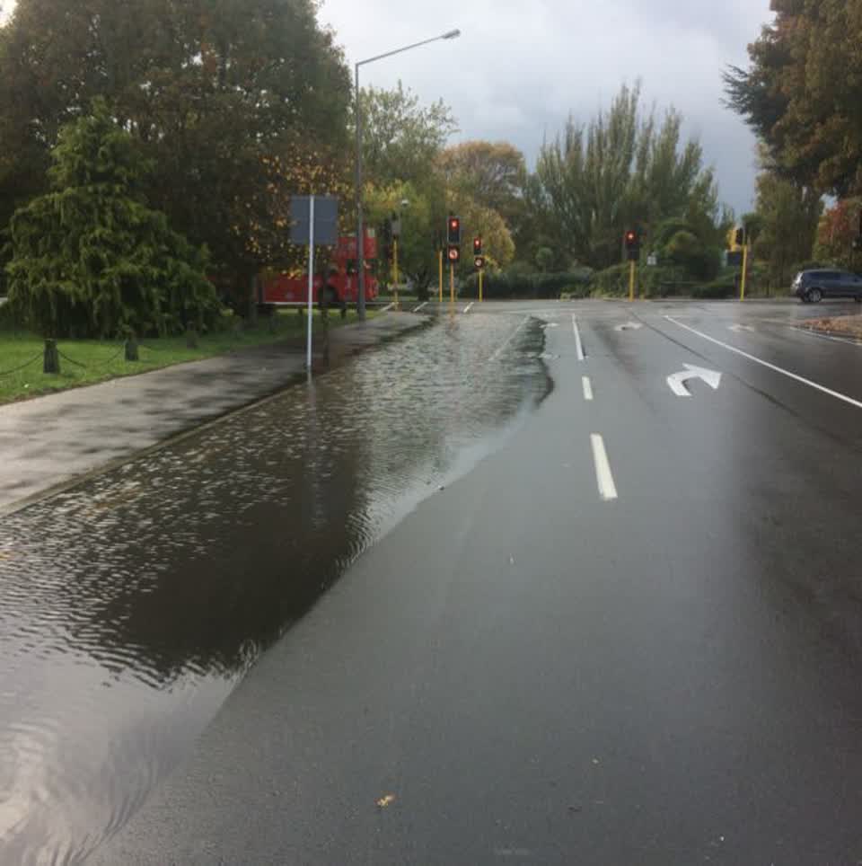 The photograph attached to this wastewater/stormwater report