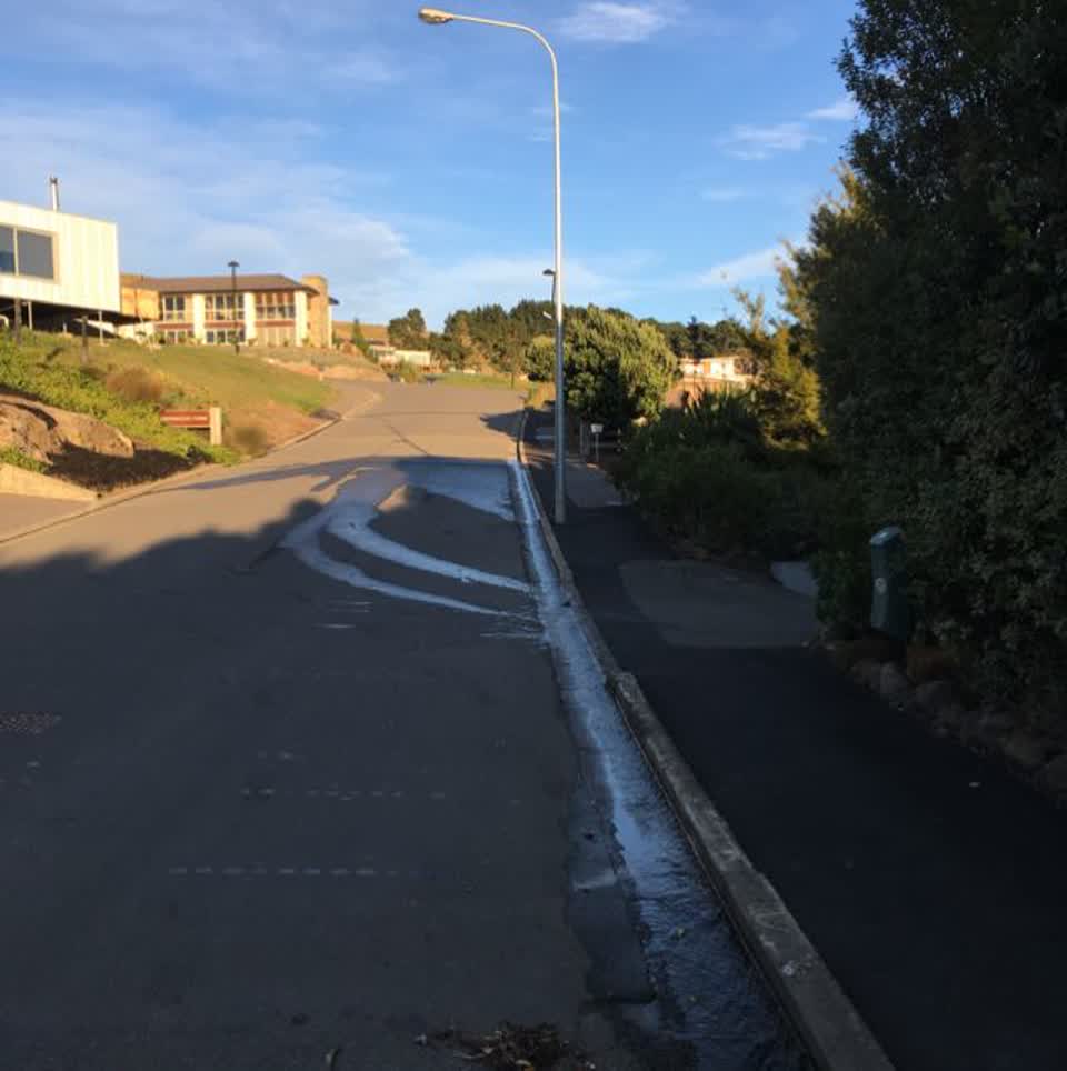 The photograph attached to this wastewater/stormwater report