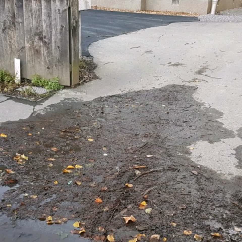 The photograph attached to this flooding report