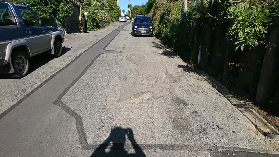 The photograph attached to this roading/streets report