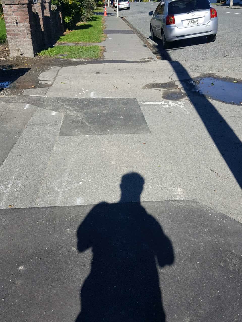 The photograph attached to this roading/streets report