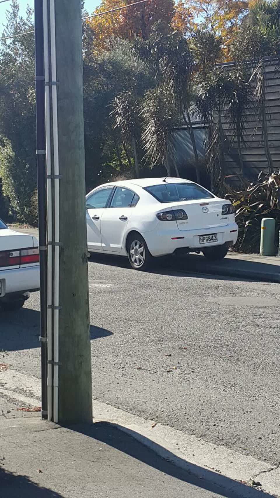 The photograph attached to this roading/streets report