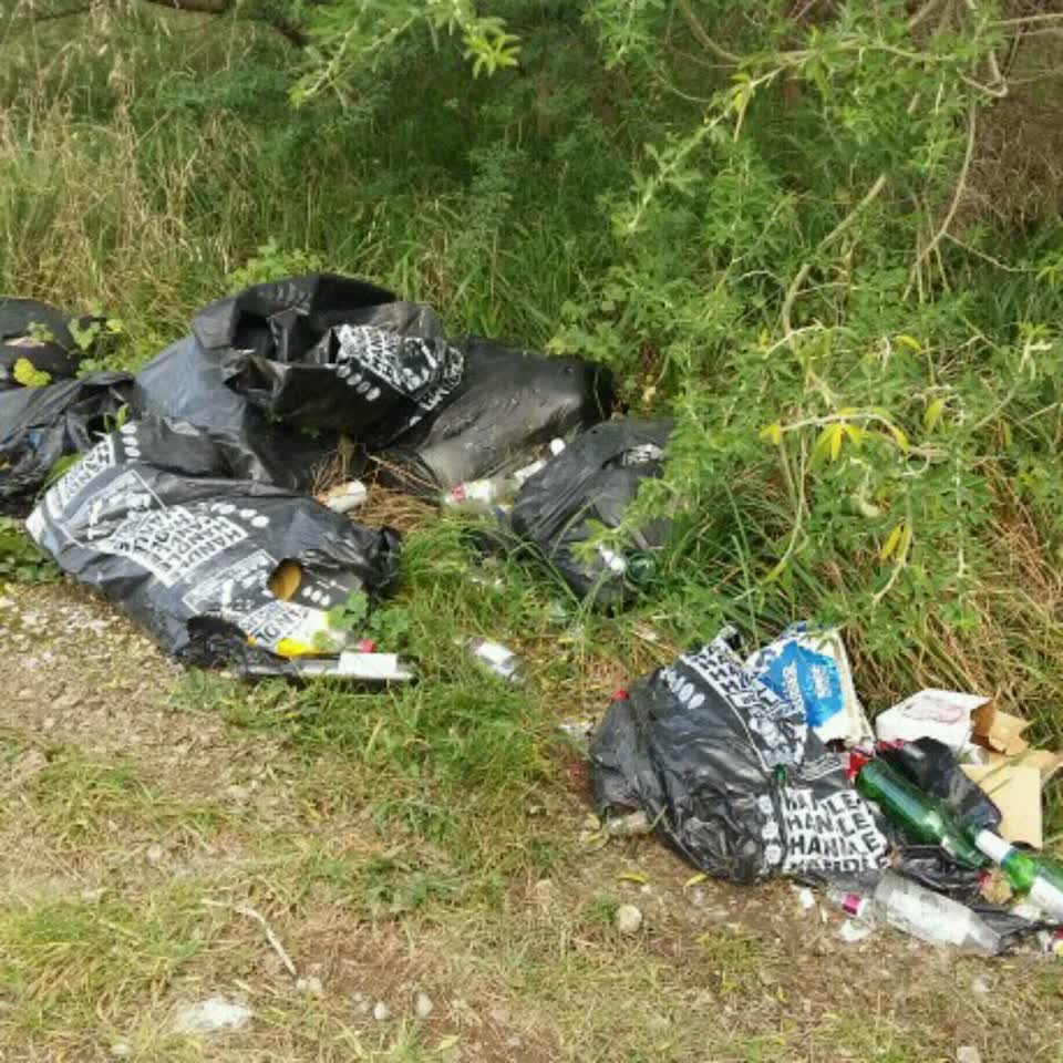 The photograph attached to this rubbish/recycling report