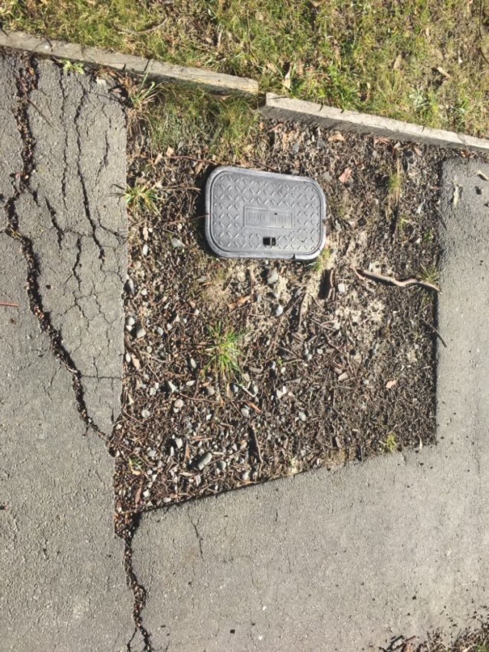 The photograph attached to this roading/streets report