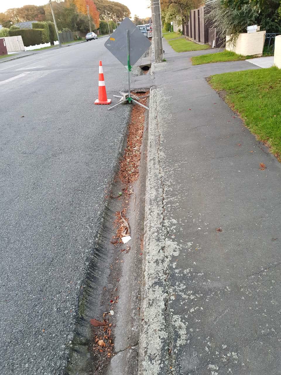 The photograph attached to this wastewater/stormwater report