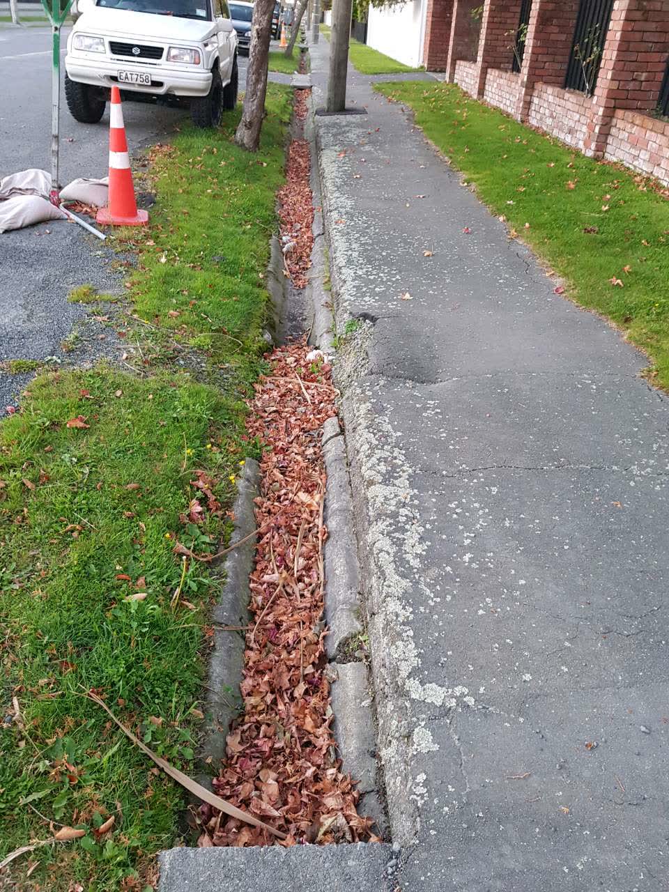 The photograph attached to this wastewater/stormwater report