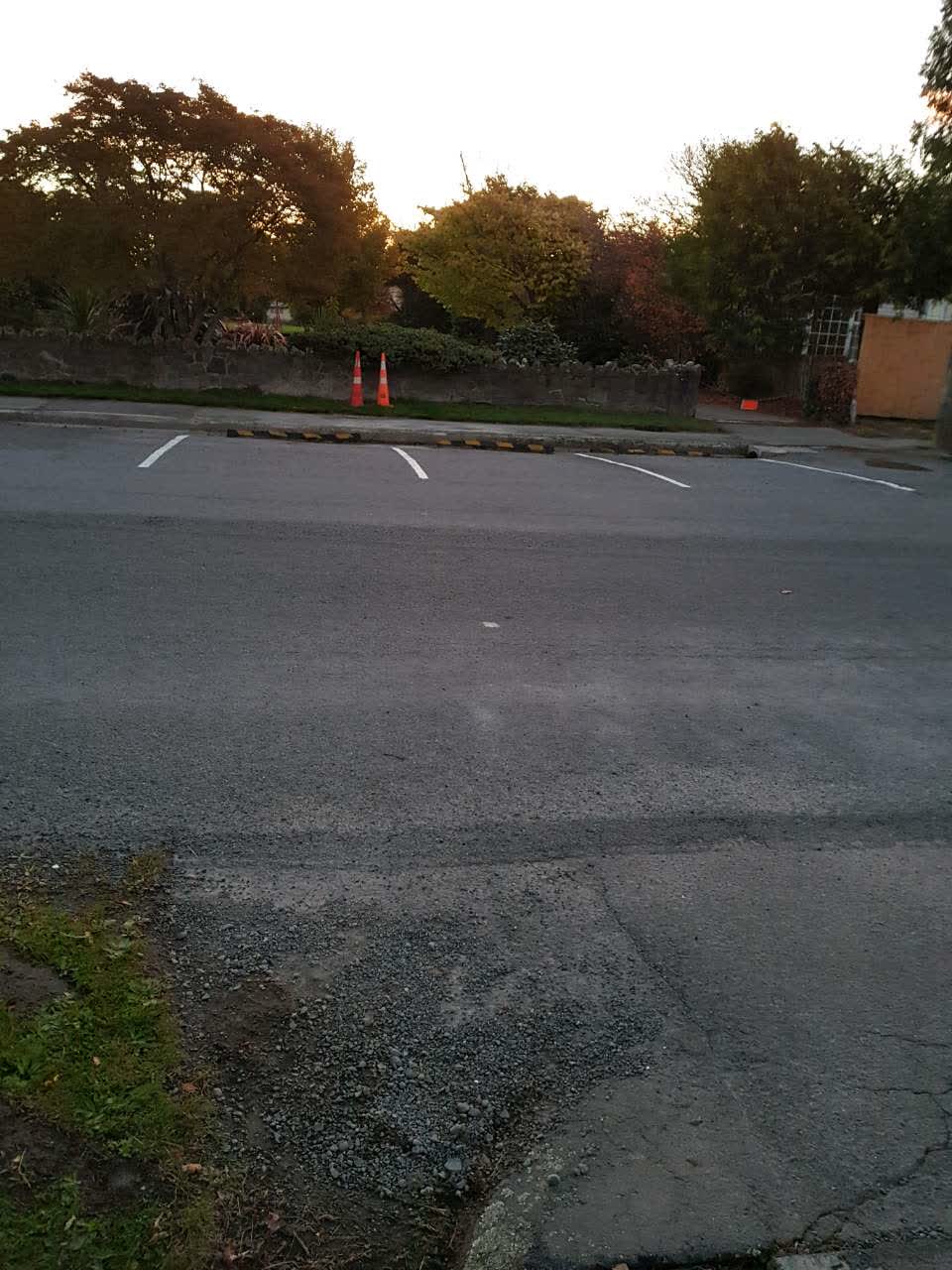 The photograph attached to this roading/streets report