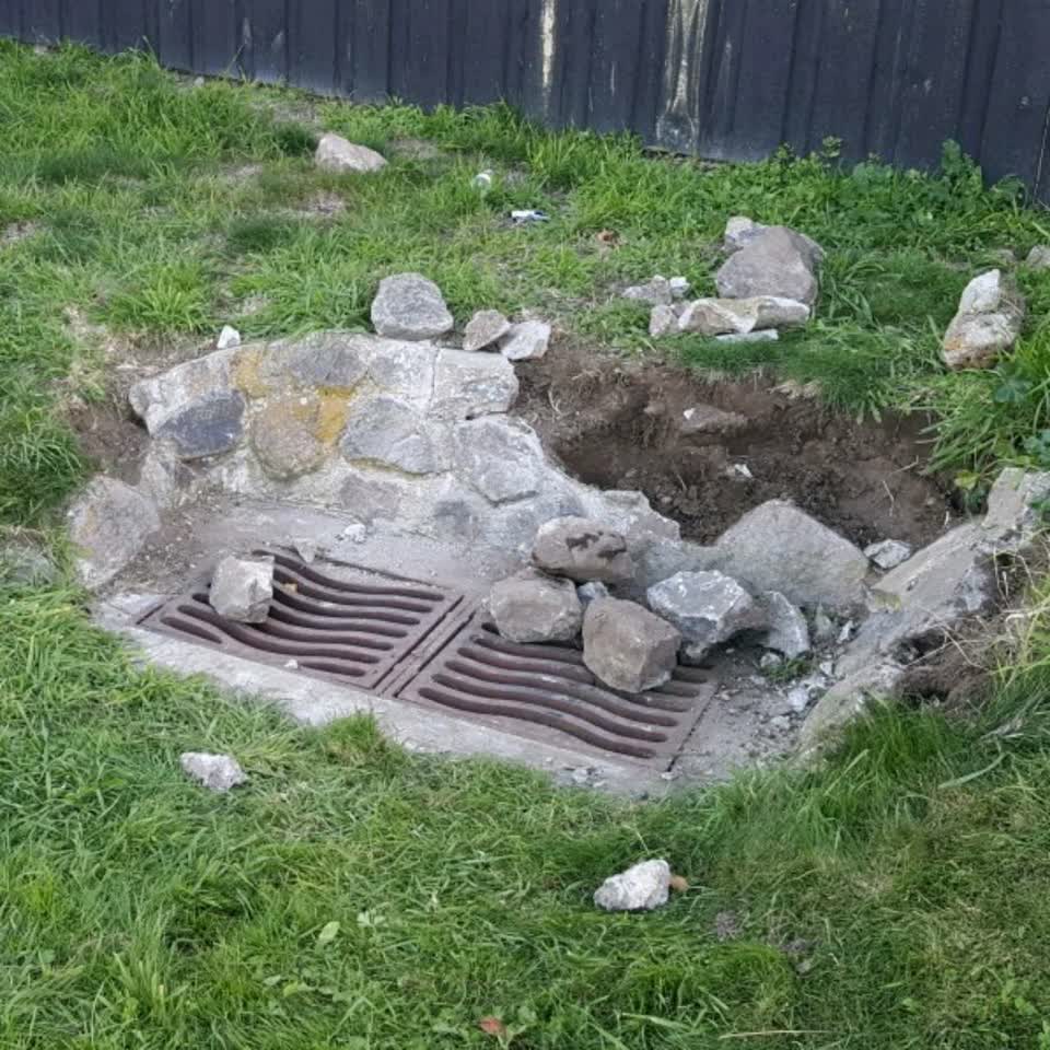 The photograph attached to this wastewater/stormwater report