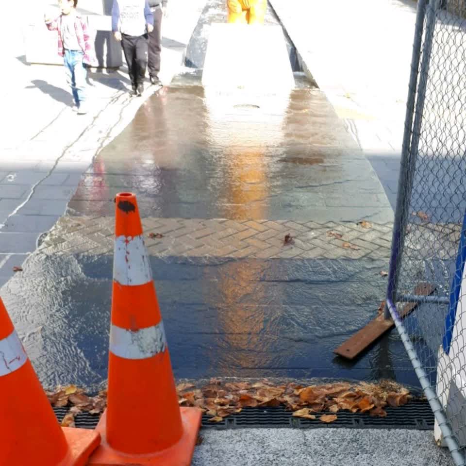 The photograph attached to this flooding report